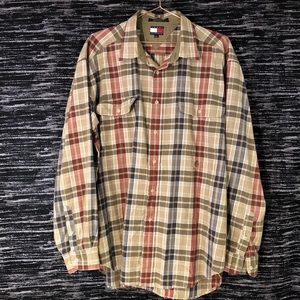 Vintage Tommy Hilfiger Crest flannel button down